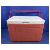 Coleman Red & White Cooler