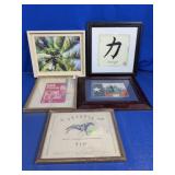 Assorted Framed Wall Art & Frames