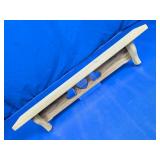 Wood Heart Cutout Wall Shelf