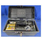 Toolbox With Spark Plugs & Misc Parts