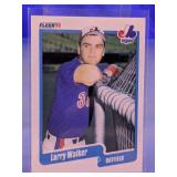 ROOKIE CARD 1990 FLEER HOF LARRY WALKER