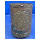 Copper Tone Mug With Medallion