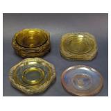 Mixed Vintage Depression Glass Plate Lot
