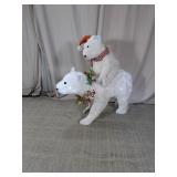 Lighted Polar Bear Holiday Dï¿½cor Set