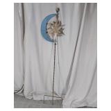 Metal Sun & Moon Garden Stake