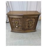 Wooden Cabinet w/ Brass-Tone Hardware