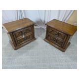 Matching Wooden Nightstands