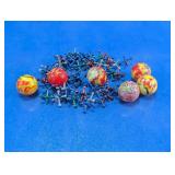 Vintage Plastic Jacks & Rubber Ball Set