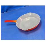 Vintage Descoware Flame Orange Skillet