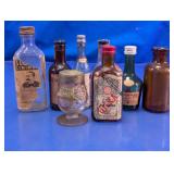Vintage Miniature Liquor & Apothecary Bottle Lot