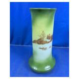 Green Painted Decorative Vase