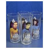 Star Trek Character Drinking Glasses Lot