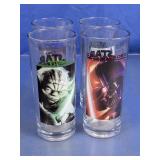 Star Wars Character Drinking Glasses Lot