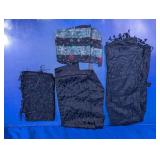 Assorted Black Fashion Scarves & Wraps Lot