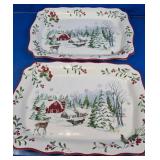 Better Homes Christmas Platters & Storage Case
