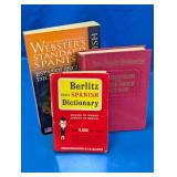 Spanish English Dictionary Book Lot