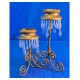Vintage Style Metal Candle Holders