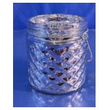 Diamond Pattern Glass Lantern