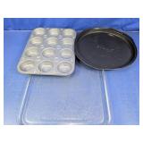 Kitchen Bakeware & Serving Tray Lot