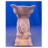 Vintage Praying Hands Candle Holder