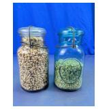 Glass Storage Jars w/ Dry Goods