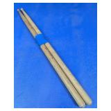 Wood Drumsticks Signed by Ian Wallace