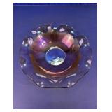 Iridescent Glass Decorative Bowl