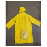 Yellow Hooded Raincoat Set