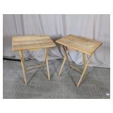 Wooden Folding Tray Tables