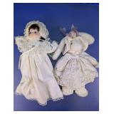 (2)Dynasty Doll & Plush Rabbit Duo