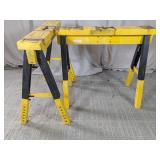 The Pack Horse Yellow Folding Sawhorse Duo