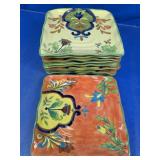 Talevera Ceramic Square Plates