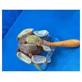Decorative Shell and Seed Rattle