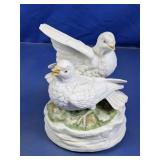 Vintage Porcelain Musical Dove Figurine