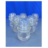 Glass Electrical Insulators Set