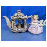 Decorative Teapot Figurine & Angel Figure