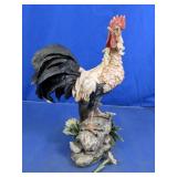 Rooster Figurine on Rock Base