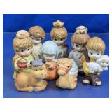 Ceramic Nativity Figurines Lot