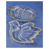 Holiday Motif Glass Dishes