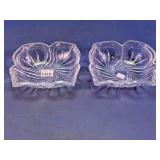 Mikasa Flores Crystal Bowls Duo