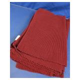 Burgundy Ribbed Table Placemat Set