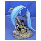 Blue Dolphin Figurine Decor