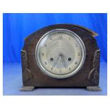 Vintage Bentima 8-Day Oak Mantle Clock