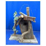 Rustic Wooden Birdhouse Decor