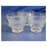 Clear Pressed Glass Cups