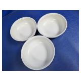 White Fluted Bowl Set