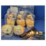 Snowman Path Stake Light Set