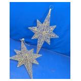 Glitter Star Christmas Ornaments