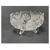 Cut Glass Footed Bowl