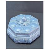 Blue Ceramic Trinket Box